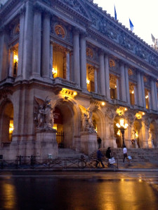 our view of the Opéra House from our café