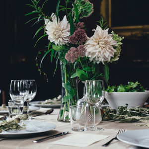 Formal sit-down dinner with place cards