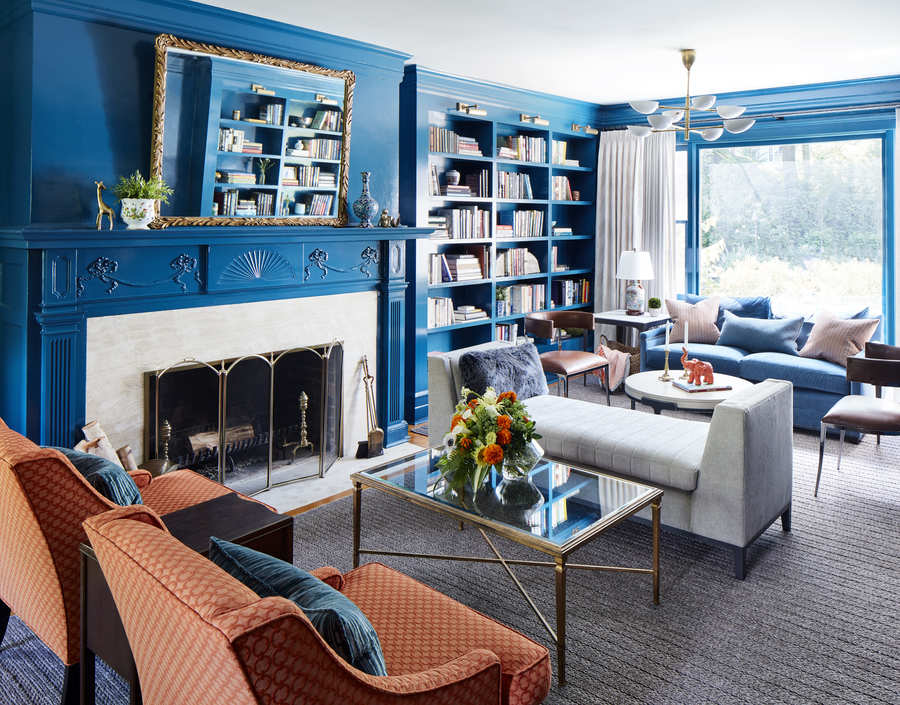 eclectic family room