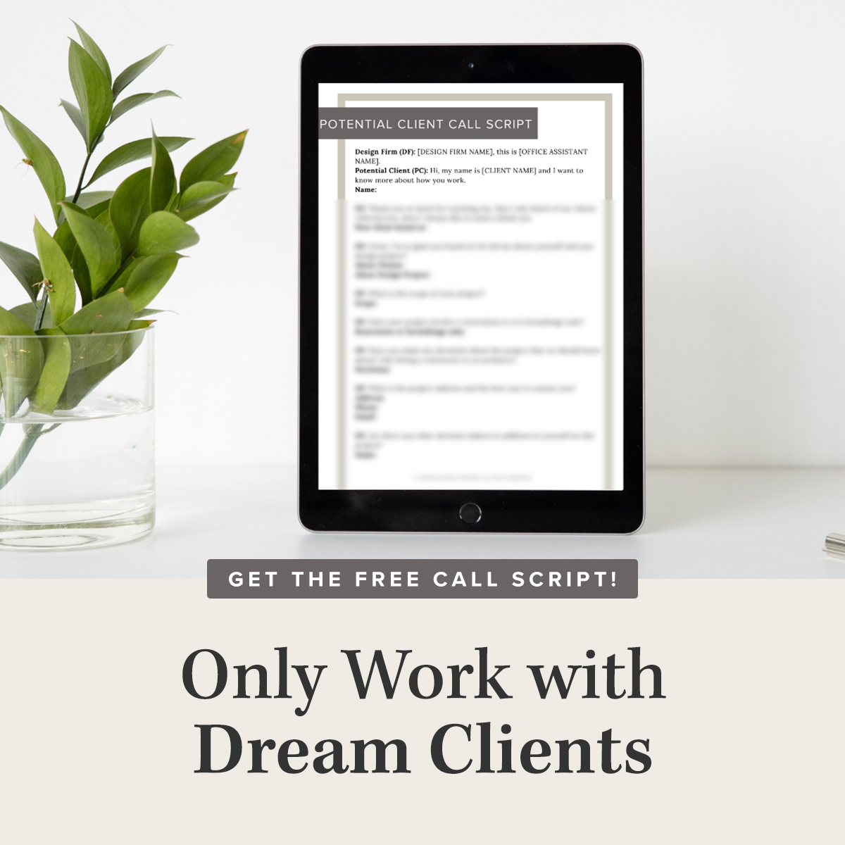 How to ONLY Work with Dream Clients